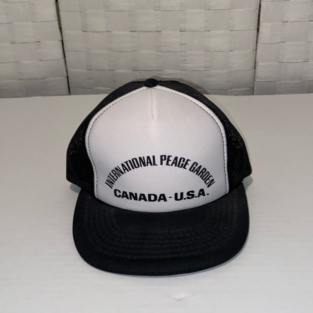 G. T. Lanning L.T.D Vintage International Peace Garden Trucker Snap Back Hat Cap